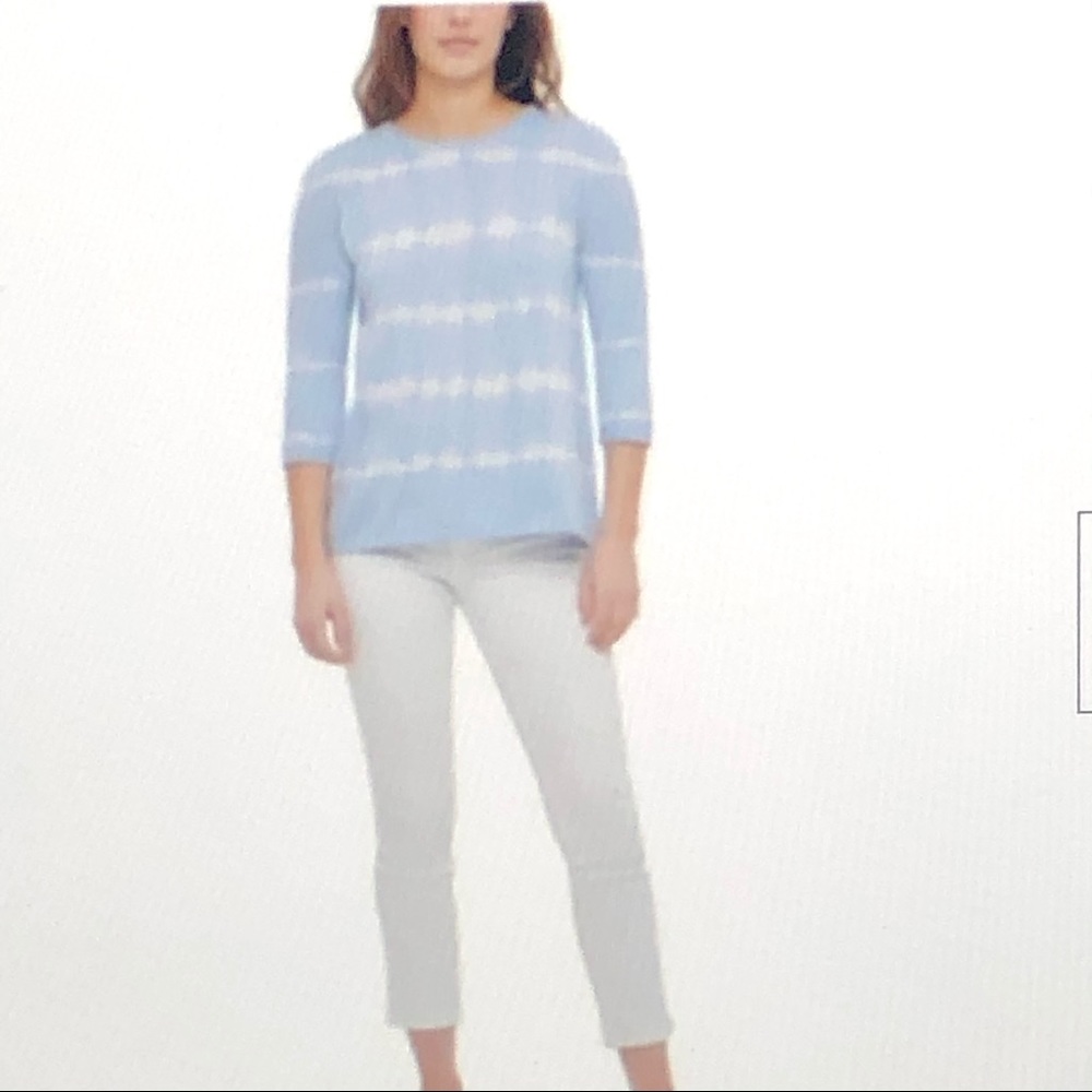 NWT Calvin Klein Light Blue Tie-Dye Sweater